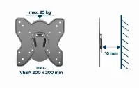 Picture of Gembird TV Wall  Mount 23''-42'' up to  25Kg  WM-42F-03