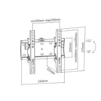 Picture of Gembird TV wall mount (tilt), 23”-42”  WM-42T-02