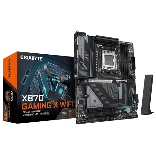 Picture of Gigabyte X870 GAMING X WIFI7 AMD AM5 DDR5 4X M.2 PCIe 5.0 USB4, WIFI7 9MX87GX7-00-G11