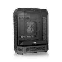 Picture of Thermaltake The Tower 600  Black, SPCC steel 3 tempered‑glass panels 2X CT140 Fan