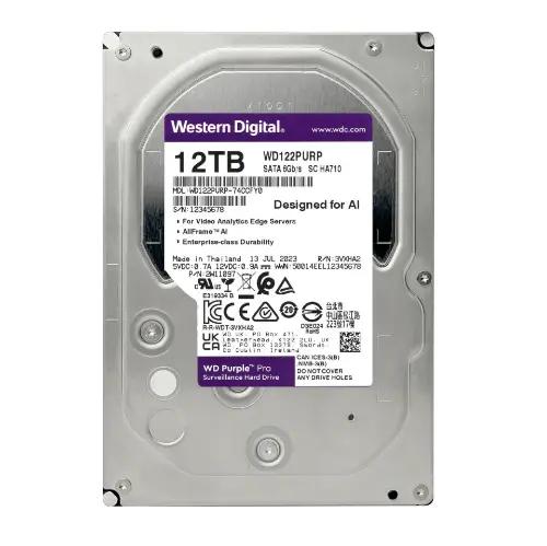 Picture of WD Purple Pro WD122PURP 12TB (Surveillance)