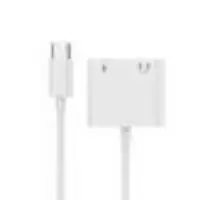 Picture of Gembird USB Type-C Plug to 3.5mm Stereo Audio Adapter Cable with extra power socket white A-CM-3.5FP-01