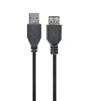 Picture of Gembird USB 2.0 extension cable, 0.75 m, black   CC-USB2-AMAF-75CM/300-BK
