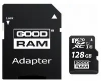 Picture of GOODRAM 128GB MicroSD Card Class 10 UHS I  + Adapter M1A4-1280R12