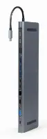 Picture of Gembird USB Type C  9in1 multi-port adapter (USB-C - USB - HDMI) A-CM-COMBO9-01