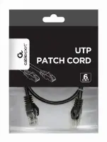 Picture of Gembird CAT6 UTP Patch cord 5m Black PP6U-5M/BK