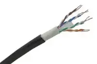 Picture of TapeCom UTP CAT6 23AWG 305m BC Outdoor Black Fluke Certified
