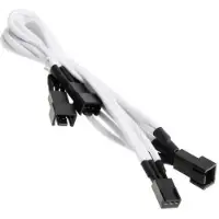 Picture of BitFenix 3-Pin 3x 3-Pin Adapter 60cm Sleeved White/Black