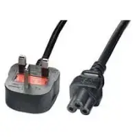 Picture of TapeCom UK 3-pin > C5 (clover) Power cord 1.8m JL-49A/JL-48