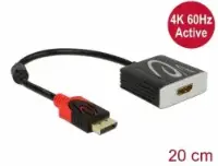 Picture of Delock 62734  Adapter DisplayPort 1.2 male> HDMI female 4K 60 Hz active