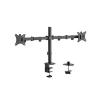 Picture of Gembird adjustable desk mount 2-display mounting arm 17''-32'', up to 9kg rotating, tilting, swiveling MA-D2-01