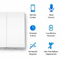 Picture of TP-Link Tapo S220 Smart Light Switch 2-Gang 1-Way