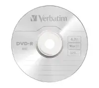 Picture of Verbatim DVD-R 16x Branded 15 cello pack box of 24
