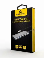 Picture of Gembird USB Type C 3in1 multi-port adapter (USB-C - USB - HDMI) A-CM-COMBO3-01