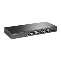 Picture of TP-Link TL-SG3428X-UPS Omada 24-Port Gigabit L2+ Managed Switch with 4 10GE SFP+ Slots and UPS Power Supply