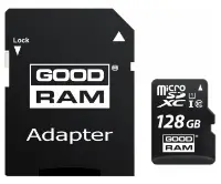 Picture of GOODRAM 128GB MicroSD Card Class 10 UHS I  + Adapter M1A4-1280R12