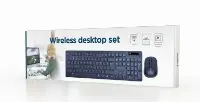Picture of Gembird Wireless Desktop Set Black US-Layout KBS-WCH-03