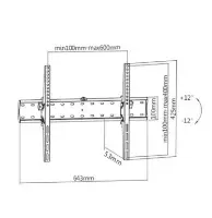 Picture of Gembird TV wall mount (tilt), 37”-70”  WM-70T-02