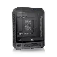 Picture of Thermaltake The Tower 600  Black, SPCC steel 3 tempered‑glass panels 2X CT140 Fan