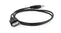 Picture of Gembird USB 2.0 extension cable, 0.75 m, black   CC-USB2-AMAF-75CM/300-BK