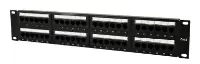 Picture of Gembird CAT.6 48 port patch panel with rear cable management  NPP-C648CM-001