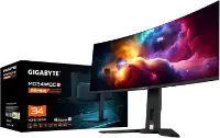 Picture of Gigabyte MO34WQC2 EK 34" WQHD QD-OLED Curved 240Hz Gaming Monitor