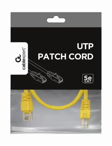 Picture of Gembird UTP CAT5e Patch cord Yellow 0.5m  PP12-0.5M/Y