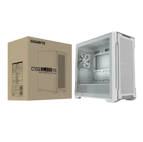 Picture of Gigabyte C102GI M-ATX Case GPU410mm/WHT