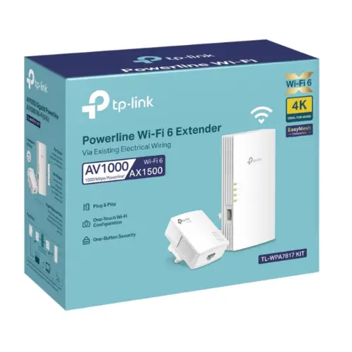 Picture of TP-Link TL-WPA7817 KIT AV1000 Powerline AX1500 Wi-Fi 6 Kit