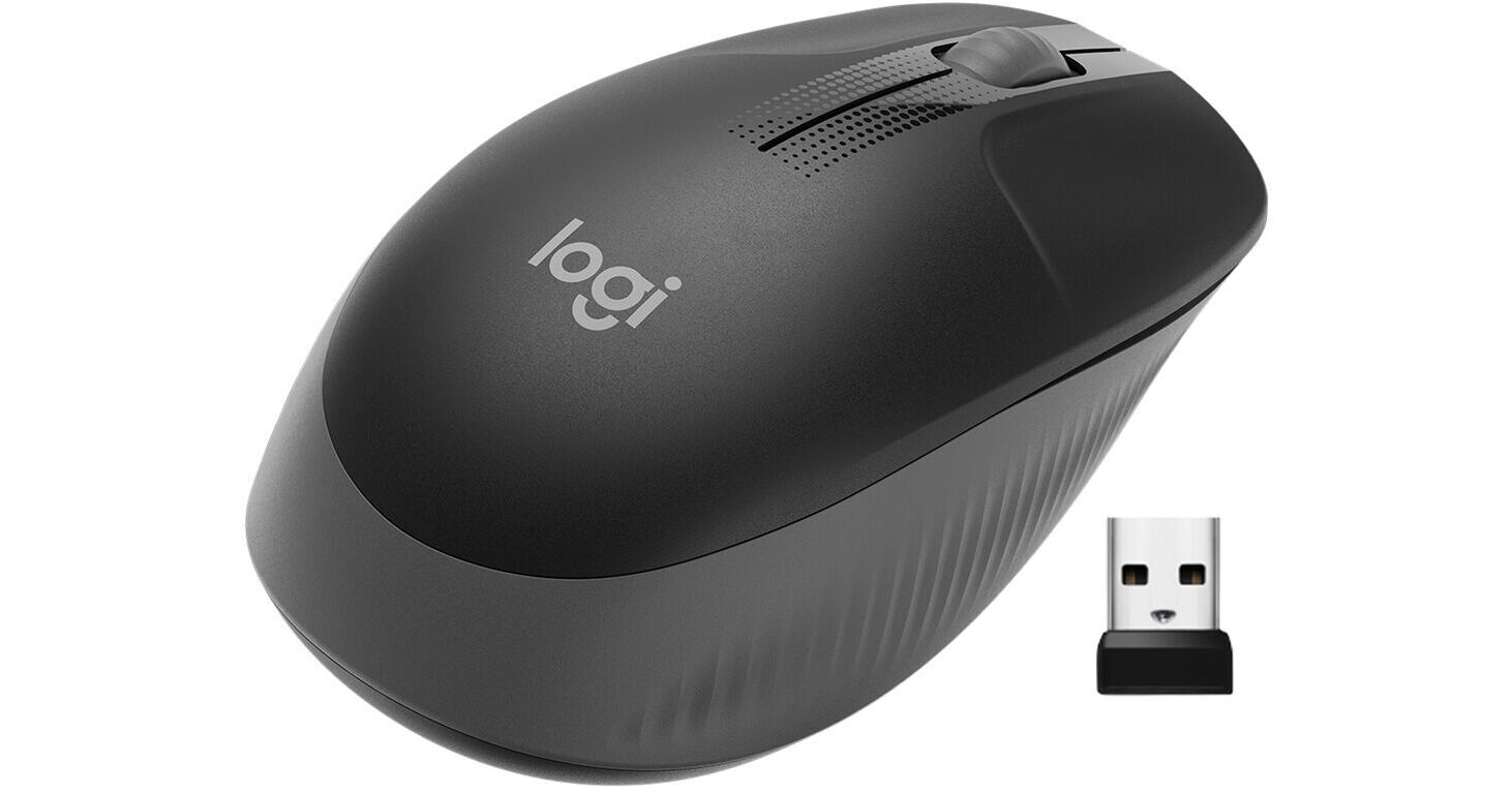 Logitech M190 Full-size Wireless Mouse Charcoal-Xpert.mt