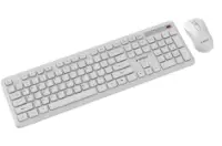 Picture of Gembird  Slim Pro Business wireless desktop set  white,US Layout  KBS-WPS-01-W