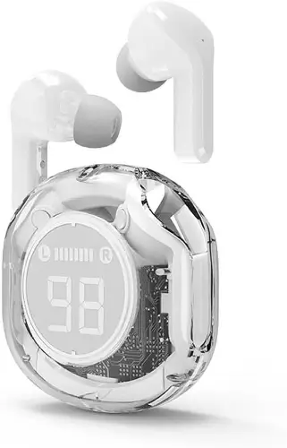 Picture of Gembird Transparent TWS in-ears, white TWST-01-W