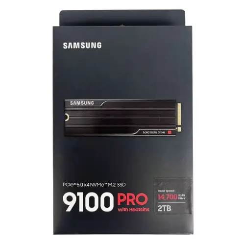 Picture of Samsung 9100 PRO with Heatsink 2TB PCIe 5.0 NVMe  SSD MZ-VAP2T0CW