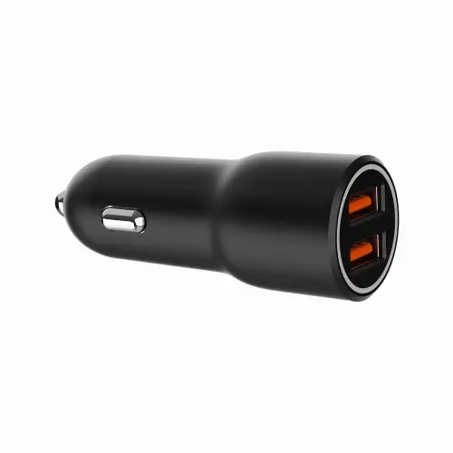 Picture of Gembird "Mobile Car 2-port USB car fast charger 36W, black TA-UC-A2QC36-CAR-01