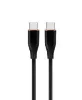 Picture of Gembird Premium silicon Type-C Power Delivery (PD) charging & data cable, 1.5 m, black CC-USB2S-CMCM-1.5M- BK