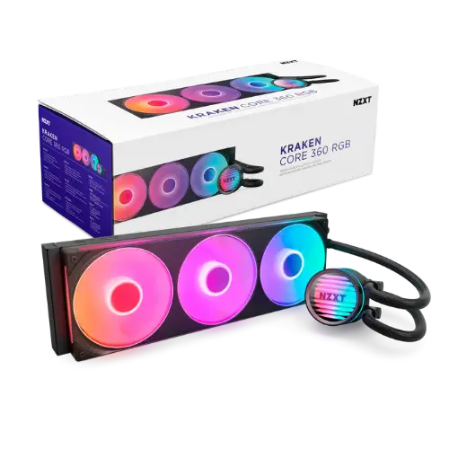 Picture of NZXT Kraken Core 360 RGB water cooler Intel LGA 1851/1700/1200/115x + AMD AM4/AM5 RL-KR36C-B1