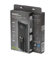 Picture of Gembird 20W Fast Charging Power Bank PB10-PD20-LCD-01 10000mAh Integrated Cables Black