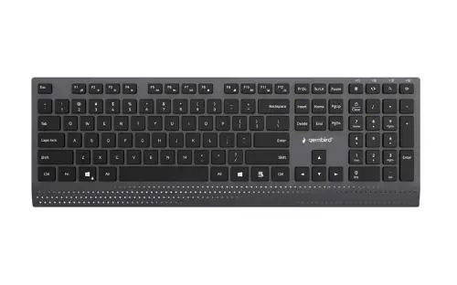 Picture of Gembird Slim Wired Multimedia Keyboard with Type-C Adapter, US Layout KB-MCH-06
